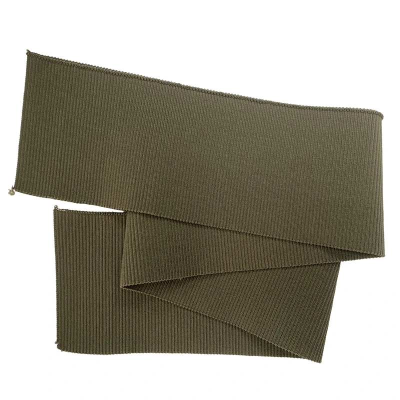 Knitted ribbed hem Pure cotton and spandex material 2*1 weave