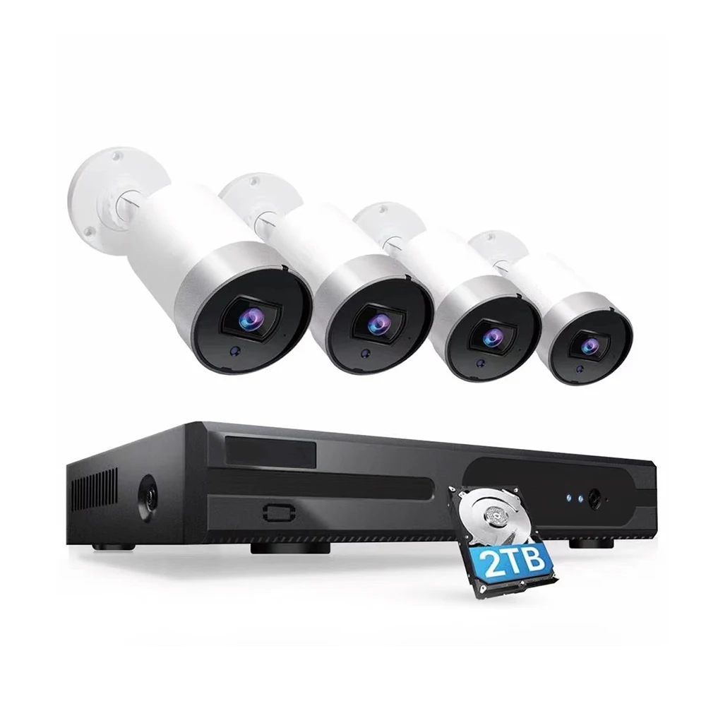  Горячая Распродажа 5MP Водонепроницаемая камера ночного видения Wifi Smart security kit система 4ch wifi nvr CCTV