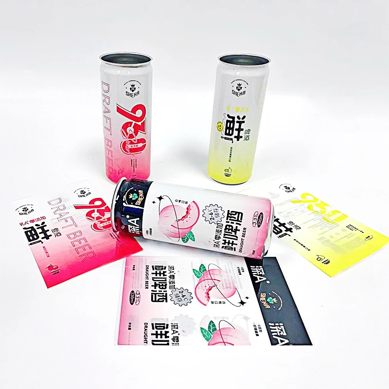 Customized PVC Heat shrink beer beverage Sleeves Labels
