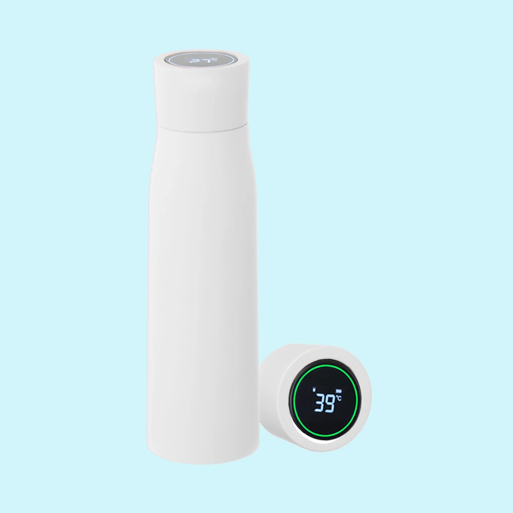 New Model Electronic Smart UV Water Bottle Remind You to Drink Display Temperature with Touch Screen