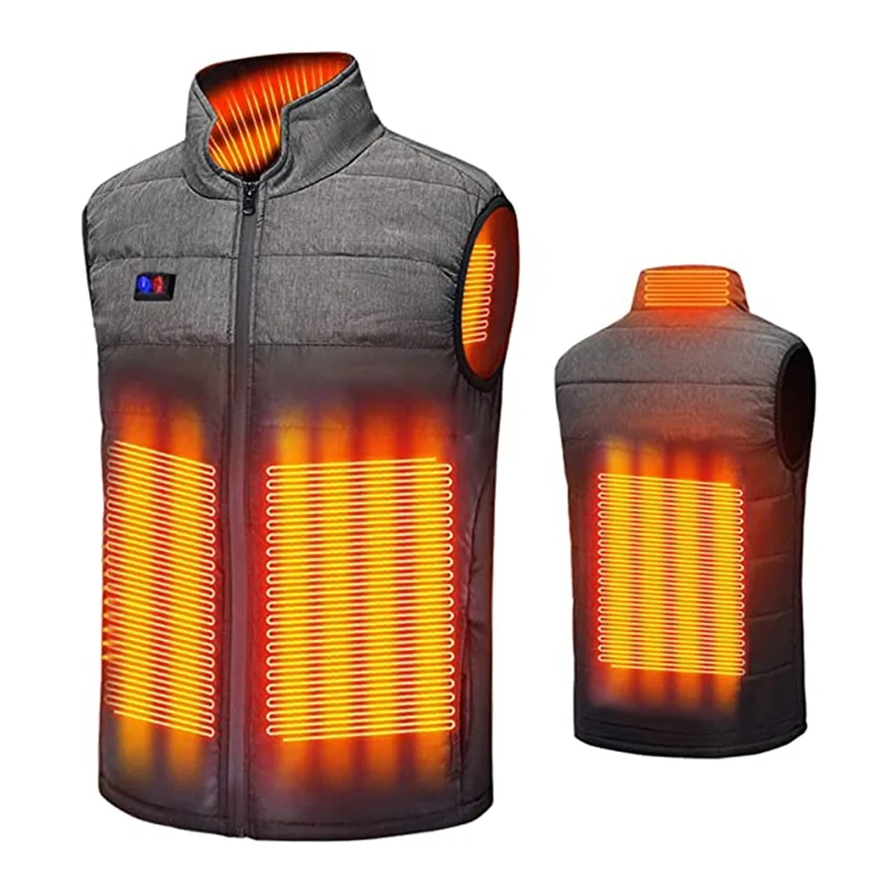 Lightweight USB Charging Electric Heating Vests for Men Women with Pockets Plain Custom OEM