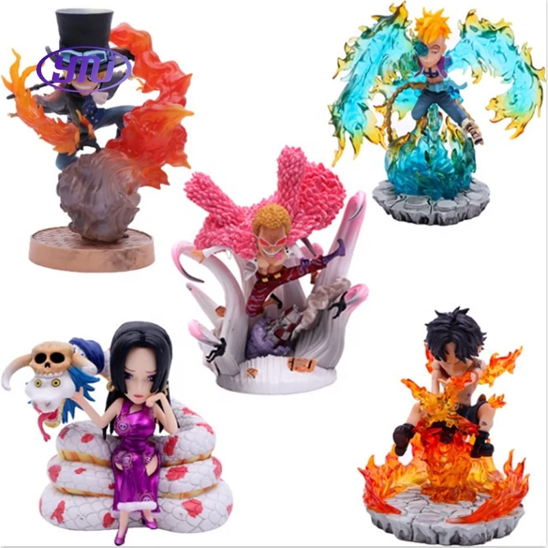 Figuras de YMJ 11CM One Pieced G5 Portgas D Ace Cosplay PVC figure anime action figures