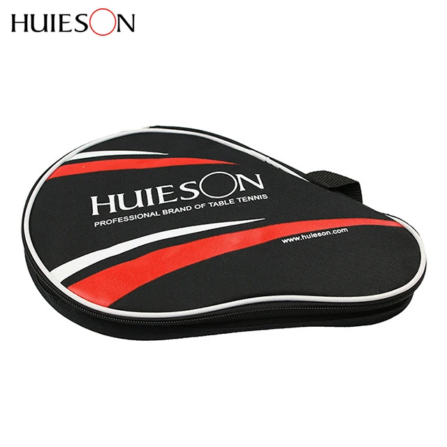 HUIESON Cheap Hold 2 Rackets Custom Print Logo Ping Pong Case Table Tennis Racket Bag