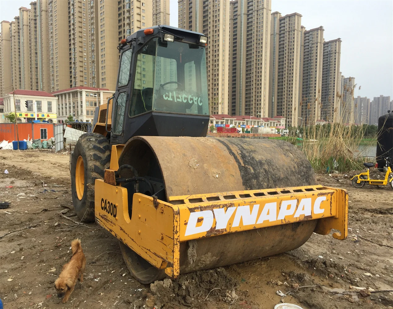  Used Dynapac CA30D road roller Secondhand 15Ton soil
