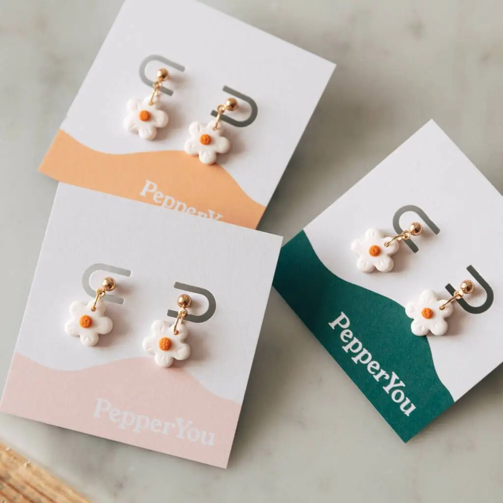 Custom Printing Die Cut Paper Packaging Card China Wholesale Jewelry Necklace Earring Black Display Tags Cards for jewelry