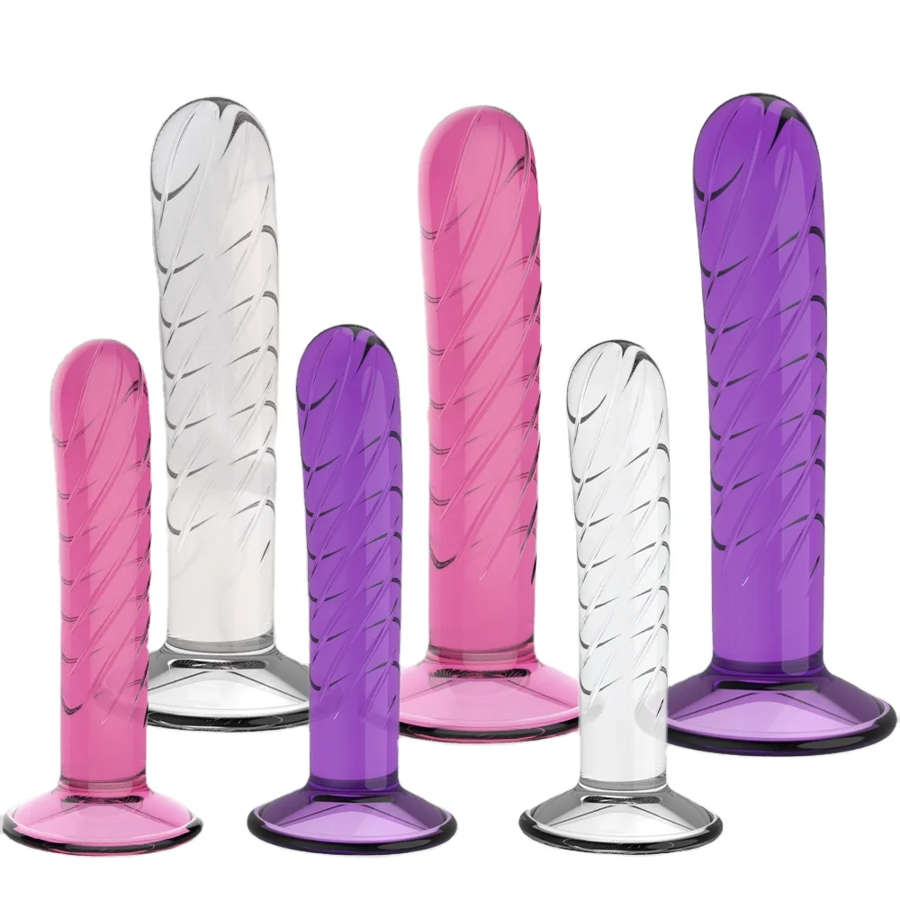 High quality Female Dildo Manual Simulation Suction Cup Mini Trumpet Crystal Model Female Masturbation Devices Sex Toy