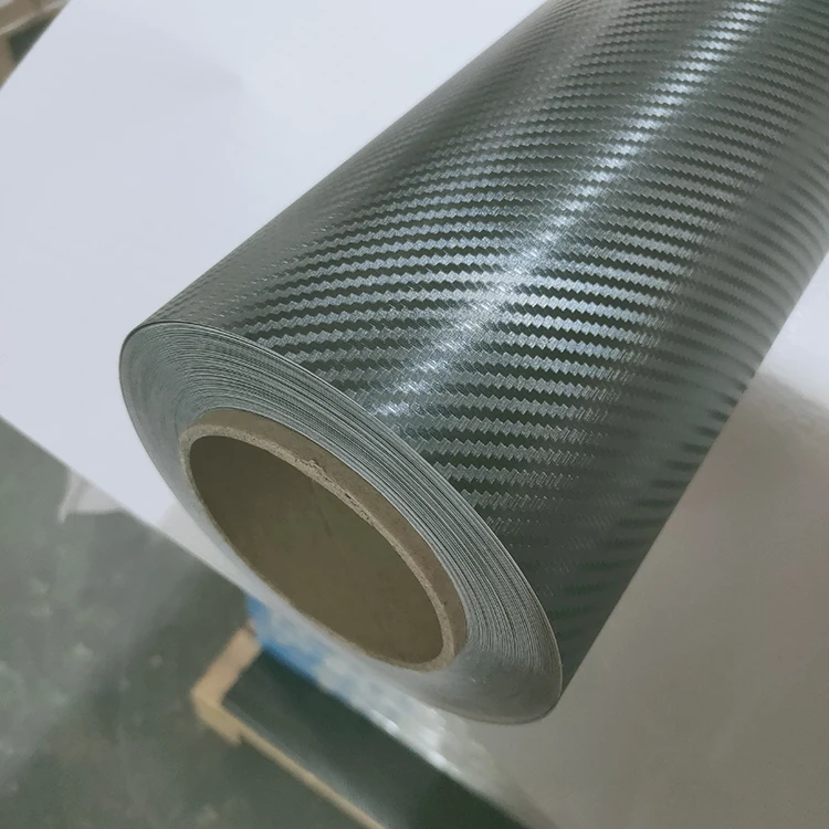 Factory price glossy carbon fiber wrapping film 5D 6D car wrap Sticker vinyl roll