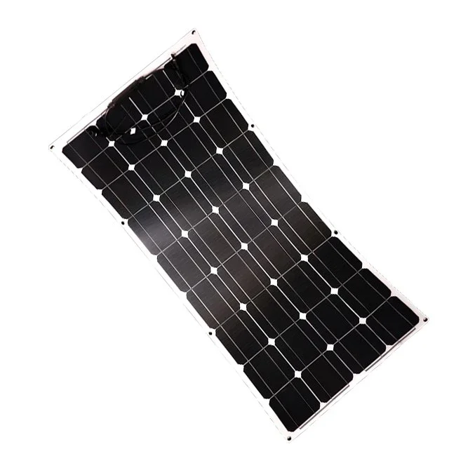 
50w 80w 100w 12V Semi flexible solar panel for Boat RV 