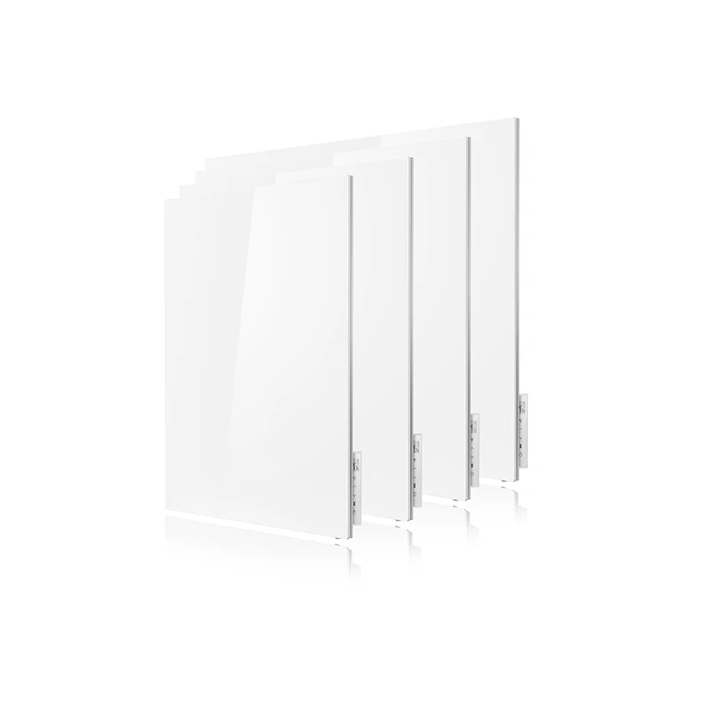 Surface temperature  wifi 500W Carbon crystal Glass surface 400W black 600W LCD display IP24 infared panel heater
