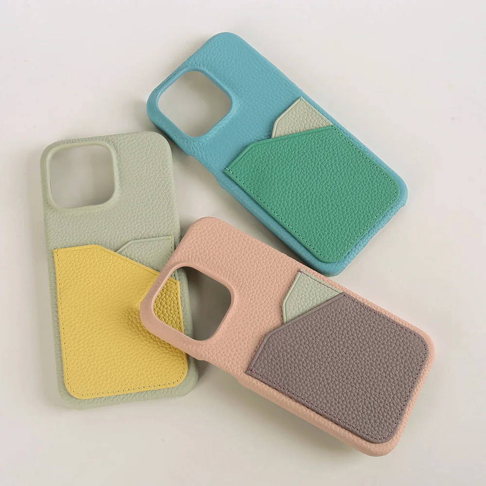 Customized leather Customized leather phone case bag with card holder