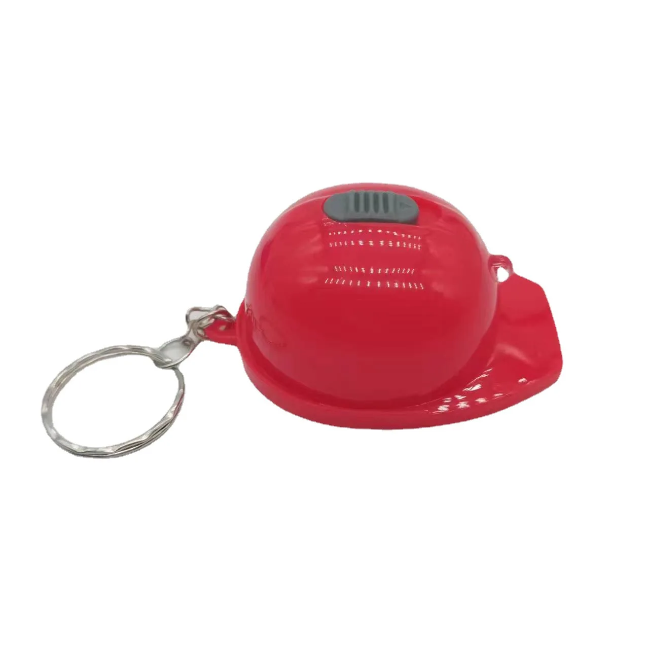 Plastic helmet gift keychain bottle opener keychain with LED light