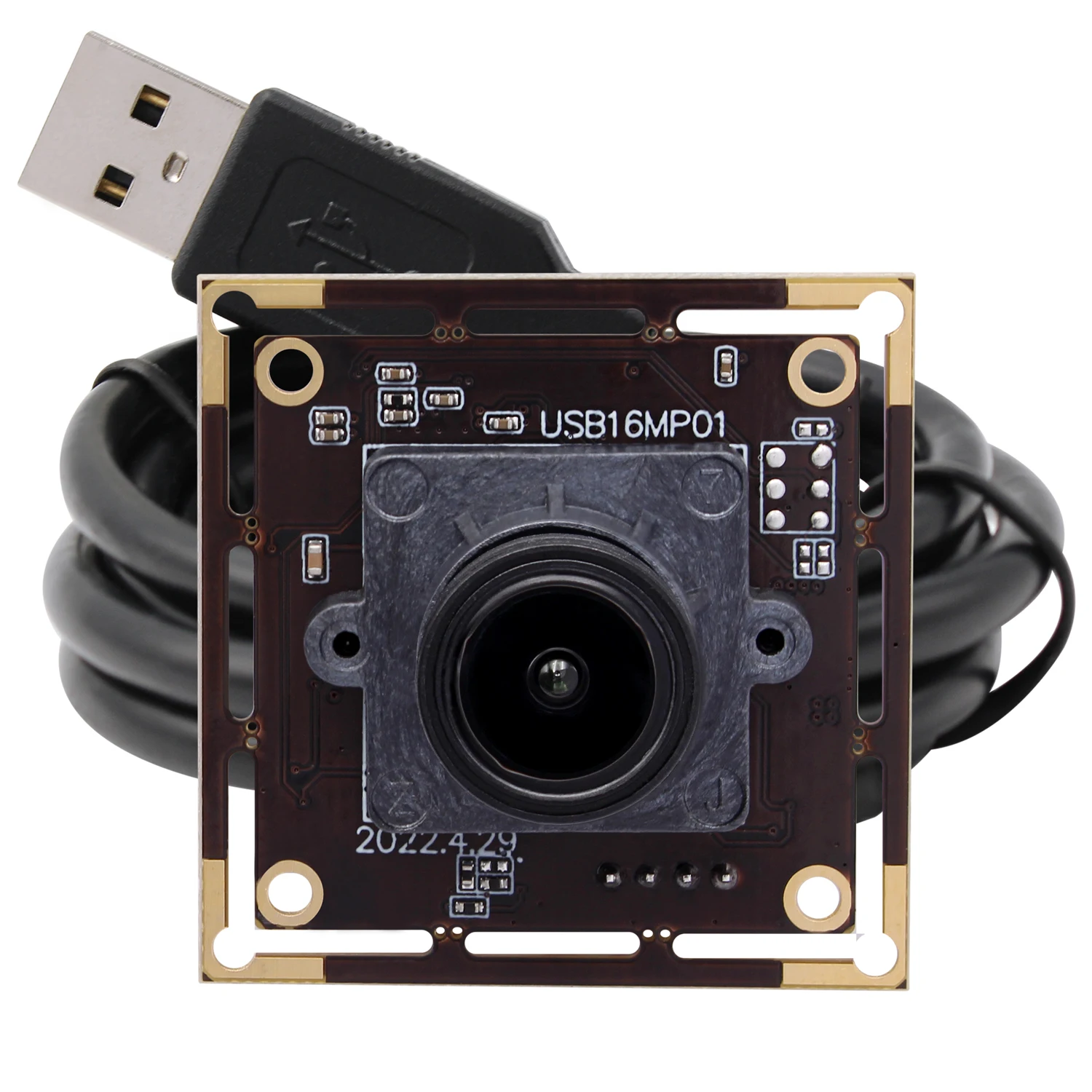 16MP 4656X3496 Mini USB Camera Module CMOS IMX298 Sensor Machine Vision USB Webcam For Windows Android Mac Linux Raspberry Pi