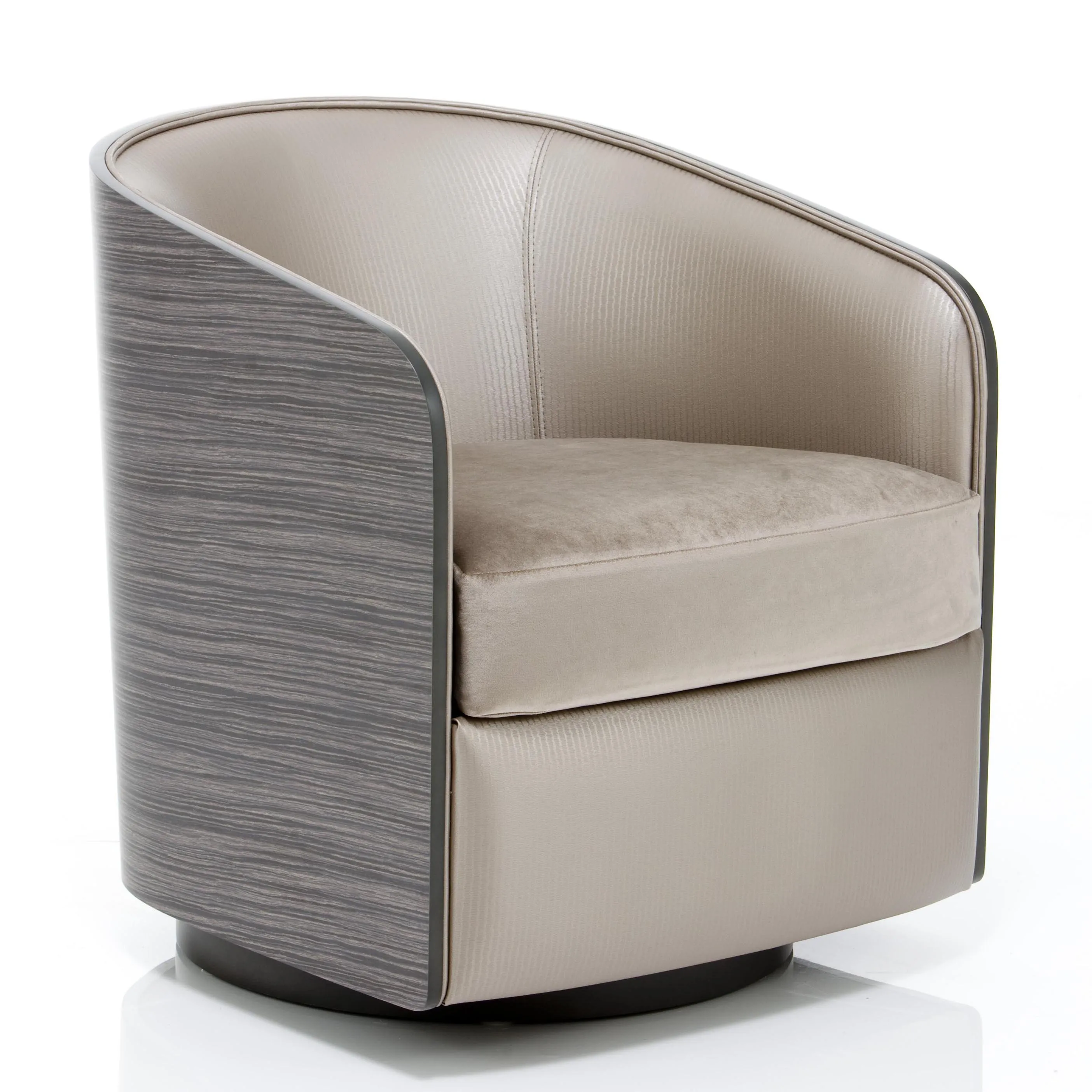 2022 Creation Hotel Bedroom Furniture Single Seat Rotating Glass Steel PU Leather Sofa For Hotel