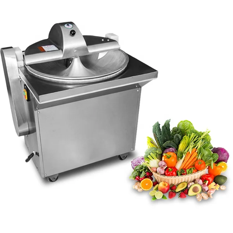 Stainless steel vegetable cutting machine for Root / leafy vegetables / meat bowl chopper