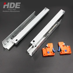 Quality undermount soft closing full extension adjustable cabinet drawer slide