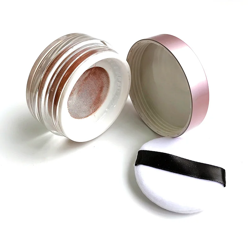 Vegan face makeup setting loose powder high pigmented makeup gold bronze highlighter powder