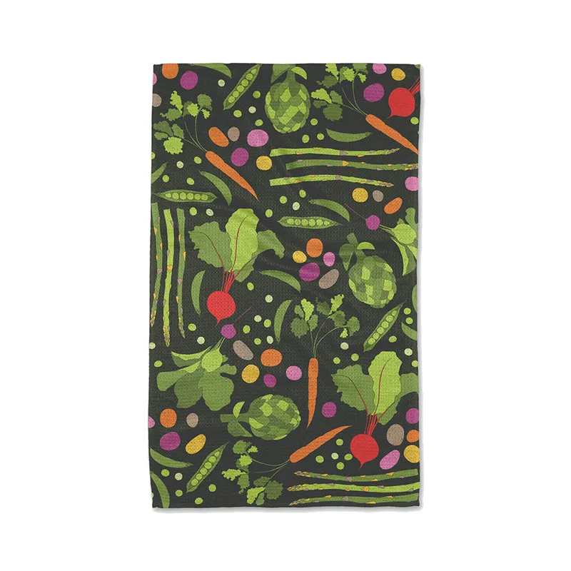 Microfiber digital print waffle kitchen towel tea towel super absorbent