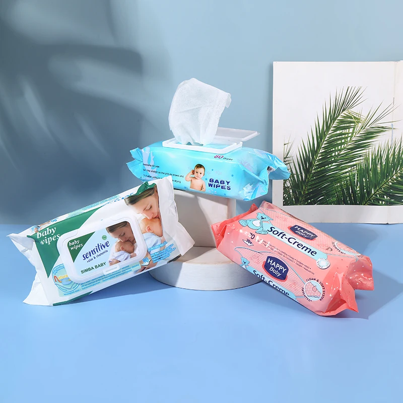 Cleaning Wet Wipes Household Baby Wipes Wet Toilet Paper Alcohol Free Disposable Customized Feature Eco Material Woven Skin Type