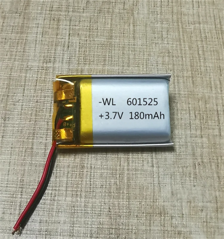 601525 3 7 v 180mah lipo перезаряжаемая батарея для игрушек