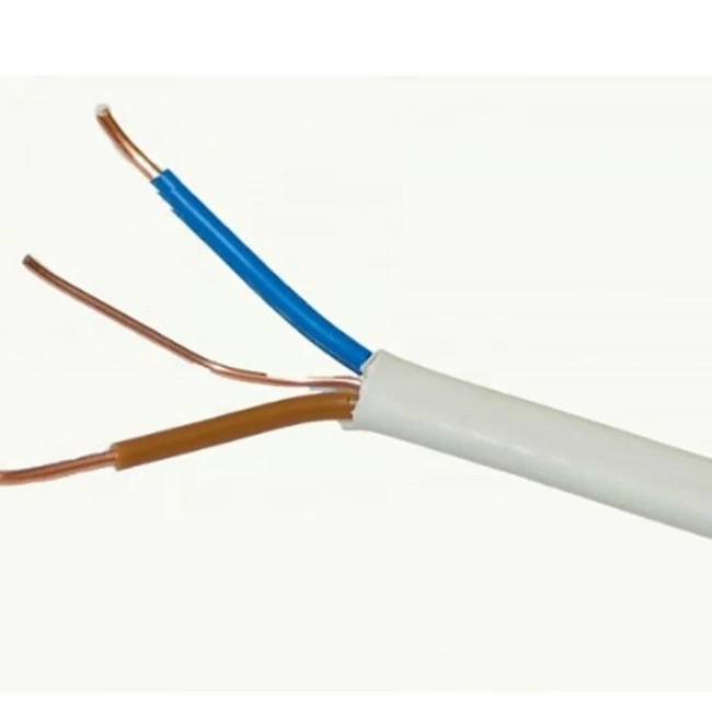 BS6004 6242Y PVC Insulated  2.5mm Grey Electric Cable Twin And Earth Wire Flat Cable