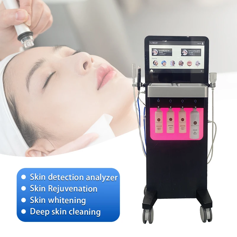 Multifunctional Oxygen Facial Jet Peel Hydra Skin Scrubber Aqua Dermabrasion Microdermabrasion Beauty SPA Salon Equipment