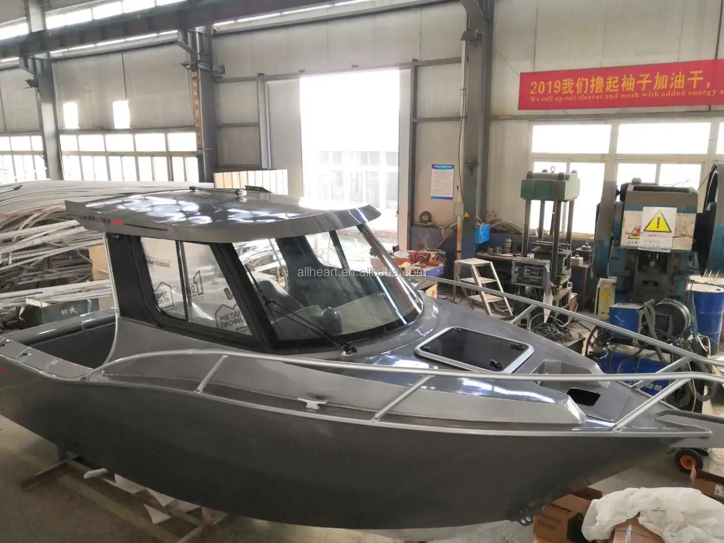 2023 Factory 21ft Hardtop Cabin Aluminum Fishing Boat For Sale 6.5M Center Console Boat