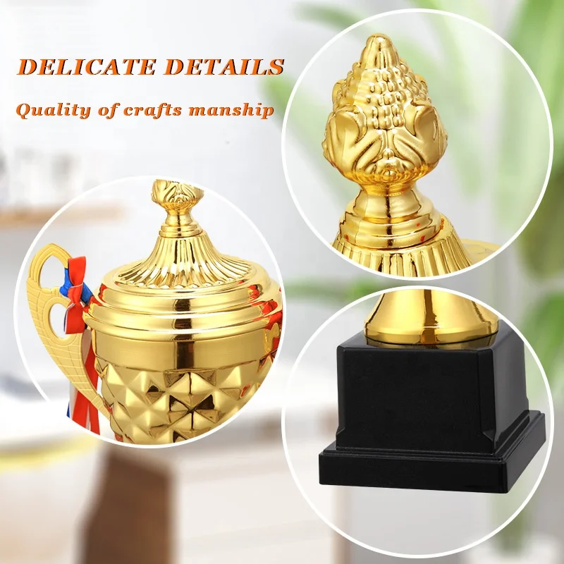Oneway Manufacturer Custom Trophy Cup Custom Metal Gold Award Trophies