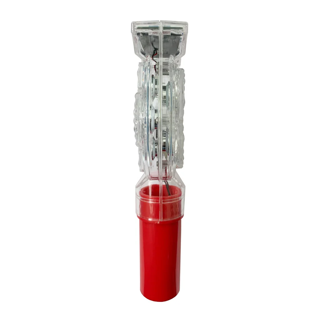 Solar led road safety warning light emergency roadside caution solar beacon traffic cone