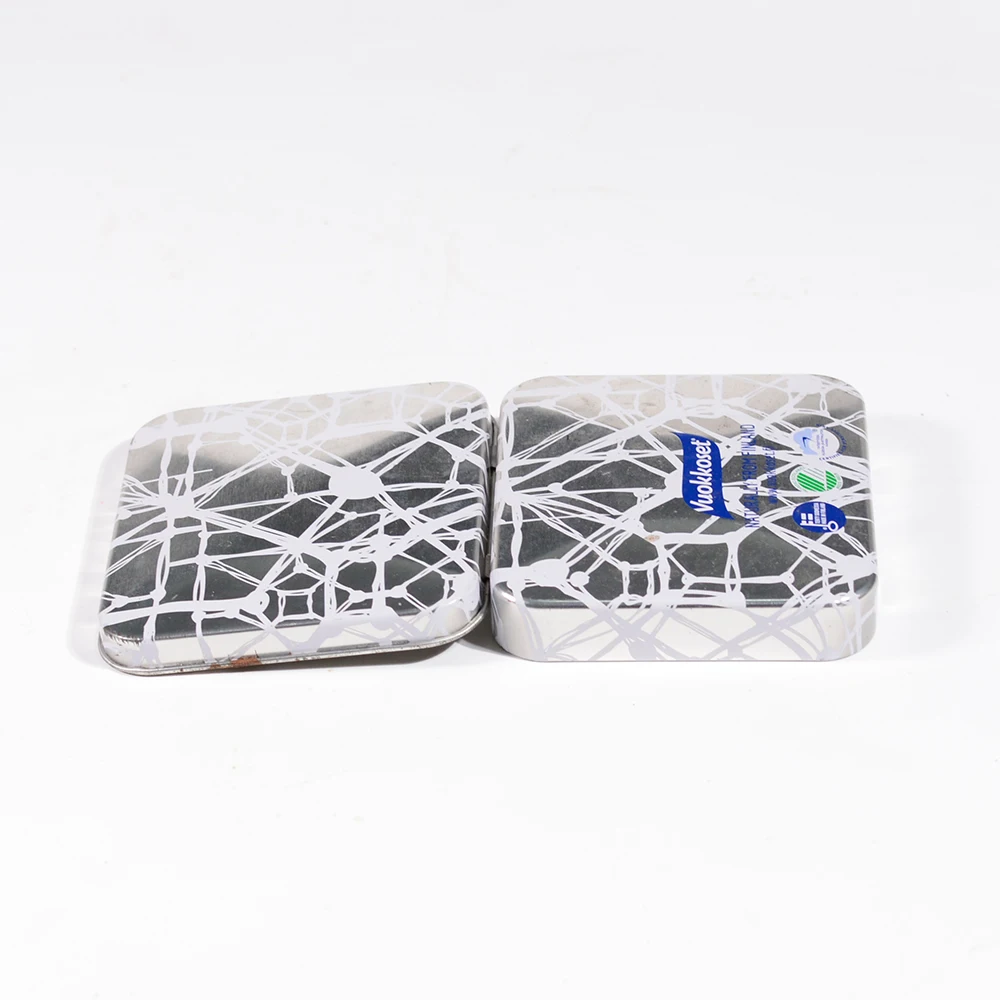 Custom High quality rectangle Food Grade Tin Box Cookie Tea Mini Mint Packaging Metal Tin Box Lovely Candy Chewing Gum Mint Box
