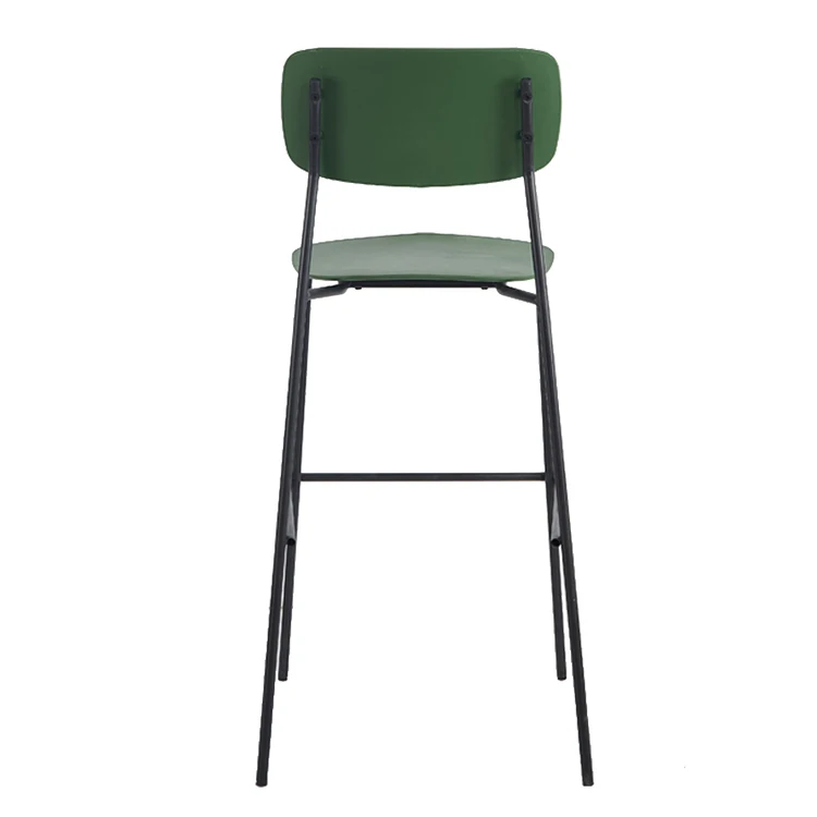 Nordic Modern  Luxury Tall Cheap Counter Furniture Gold Metal Back  Kitchen High Stool Bar Chairs For Bar Table