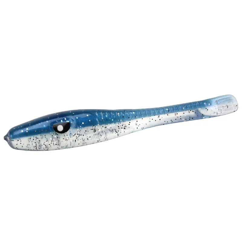 ALLBLUE CRAZY EEL Seabass Artificial Bait Silicone Worm Soft Fishing Lure