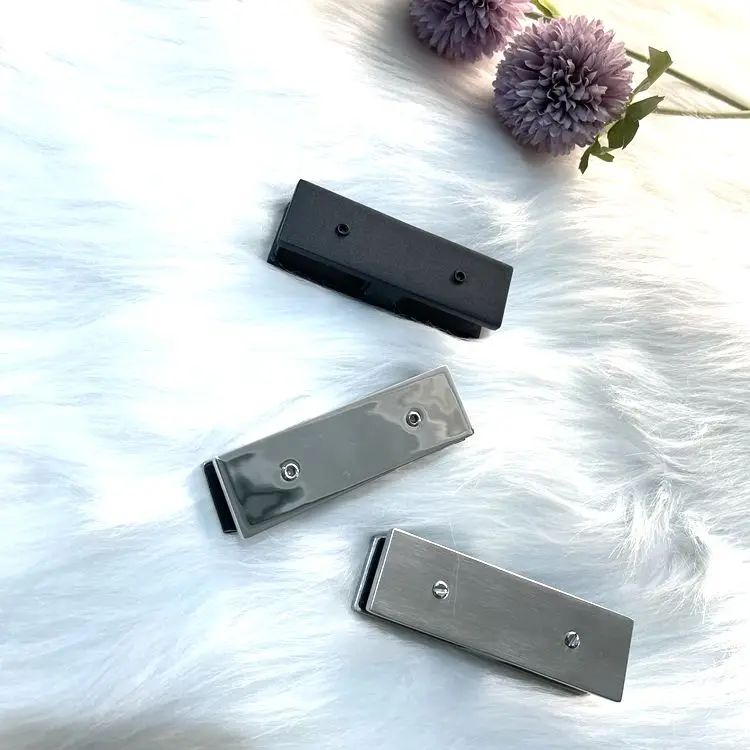 2205  stainless steel square shape glass handrail clamp clip