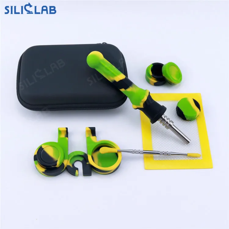 Аксессуары для курения с логотипом на заказ, набор для курения из курительной трубки в стиле smokeshop, набор для курительной трубки, восковые банки, концентрат, табачная трубка