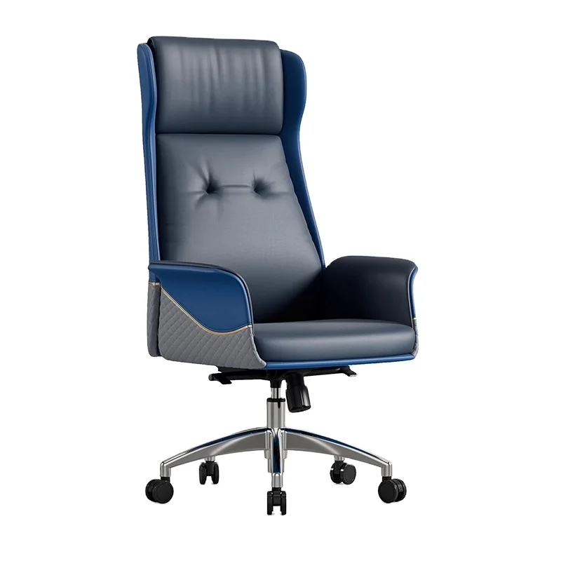 Boss Luxury Office Chair with Comfortable Leather Simple Design Home Lift Swivel Live Back-for Long Sitting