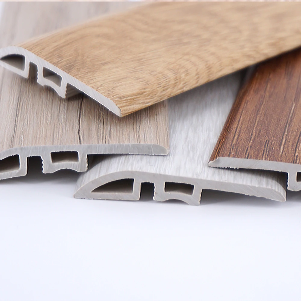 Free samples wall 150mm stripe floor plastic hospital buy wpc spc led skirting board pvc wood