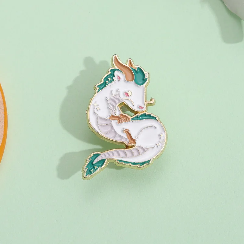 Stock Customized Hot Promotional Gifts Plating Color Custom Cute Design Cartoon Metal Enamel Pin For South Korea Studio Ghibli