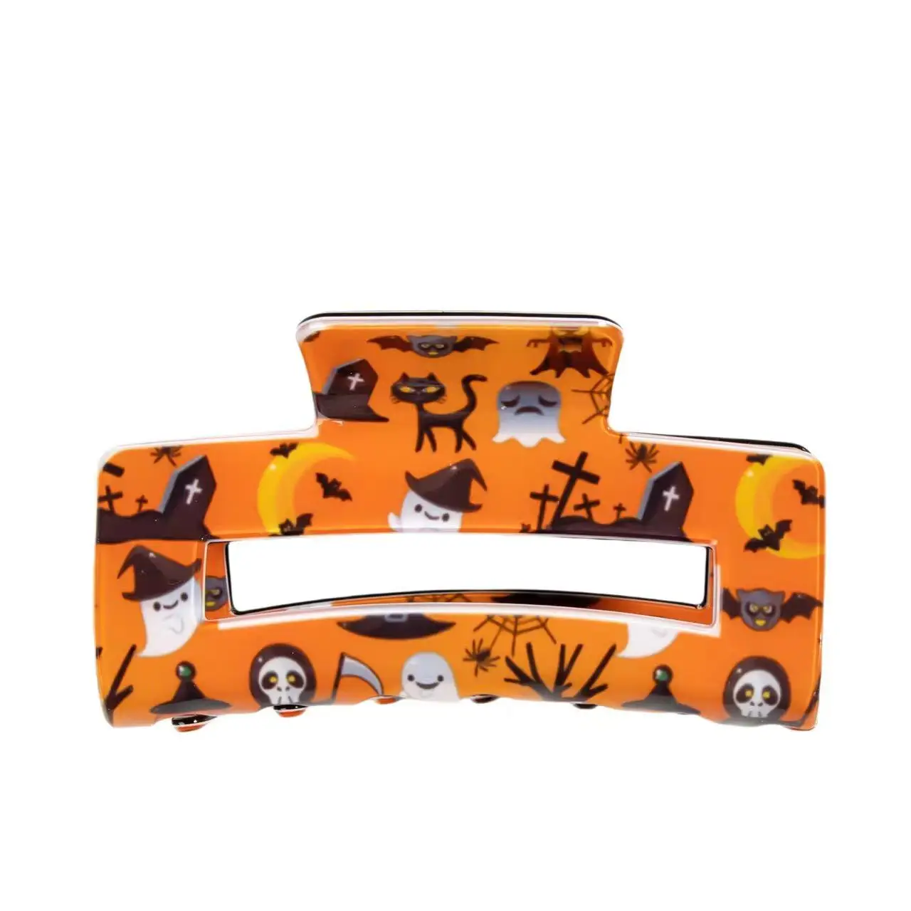 Spider Web Ghost Pumpkin Grimace Grab New Halloween Fun Fun Hair Clip