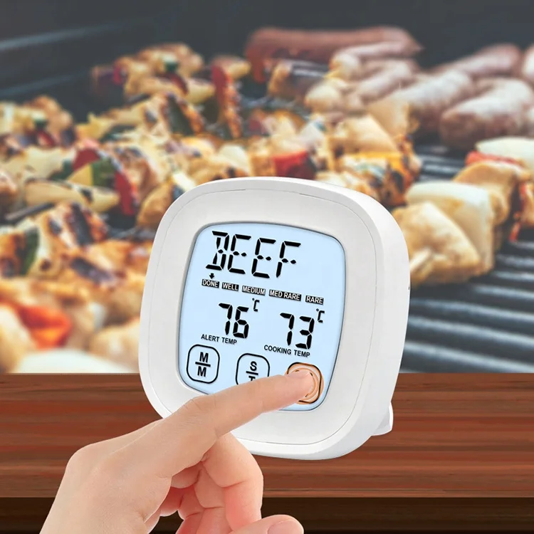 New Arrival Online Shop online Best Sale High Quality Touch Screen Timer Kitchen Supplies Electronic Baking Barbecue Thermometer