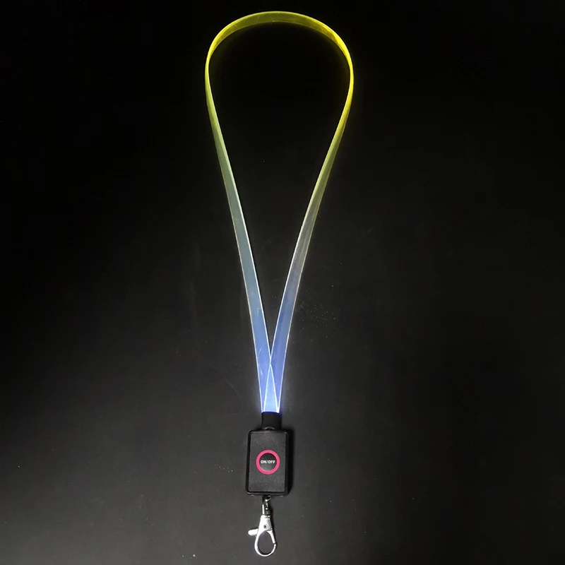 TPU LED Flashing lanyard necklace glowing lanyards flashing LED lights