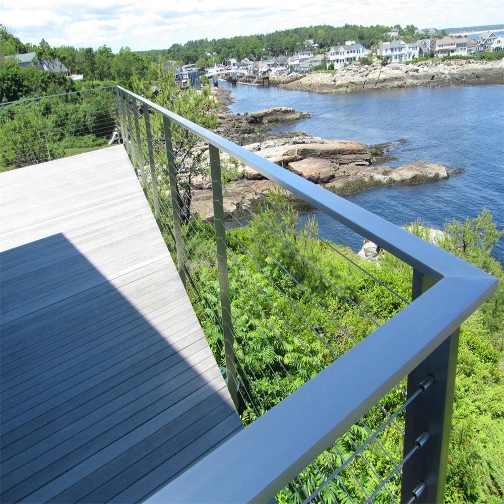 balcony solid stainless steel stairs railings strong interior staircase balustrade rod