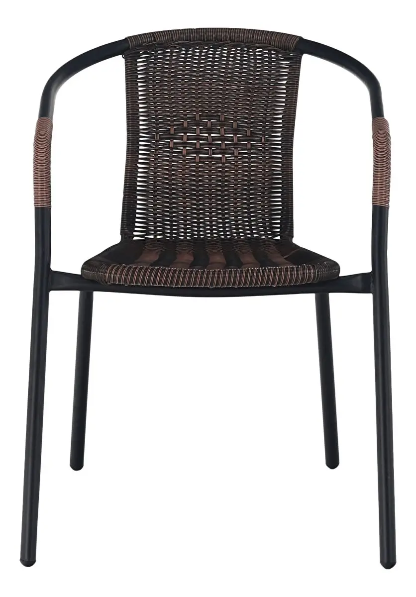 Outdoor Aluminum Patio Chair French Bistro Dining Rattan Chairs Furniture Outdoor  Stacking Chair