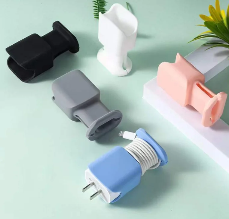 YDS Cable Holder Clips Cable Management Cord Organizer Clips Silicone Charger Organizers for Desktop