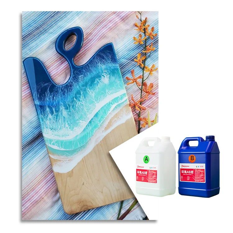 Exquisite Resin Dinner Plate Non-toxic Liquid Crystal Environmentally Friendly Epoxy Resin