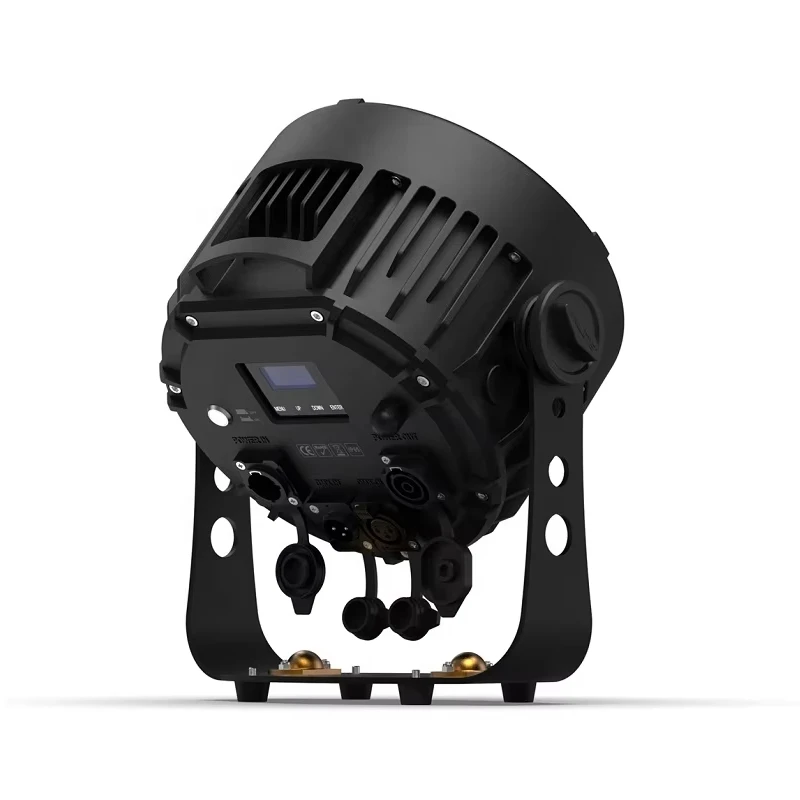OLED display 120W Rechargeable rgbwauv 6 in 1 led par waterproof Wireless DMX Slim PAR IP65  led Dj up lights for outdoor event