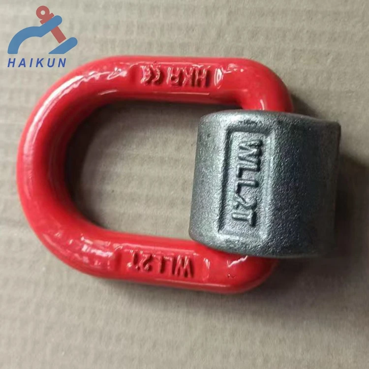 Industrial lifting D ring /Grade 80 Spring Loaded Lashing Ring