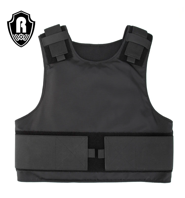 High Quality Simply Style 420D Nylon Tactical Security Vest Men's Jackets With PE  Soft Plate