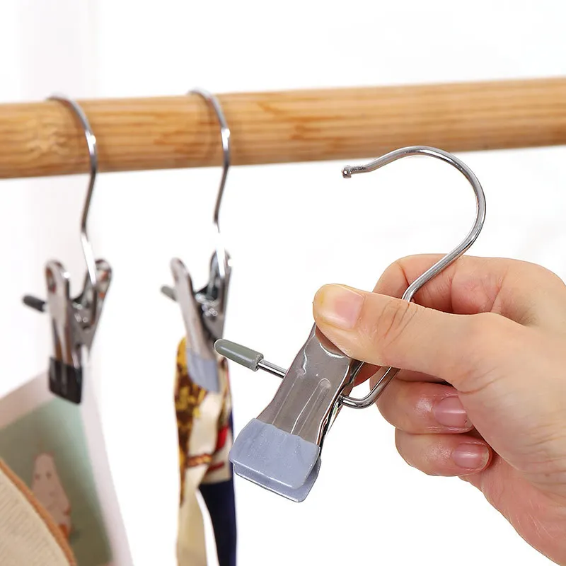 Wholesale Metal Pants Hanger Adjustable Popular Single Clip Hangers