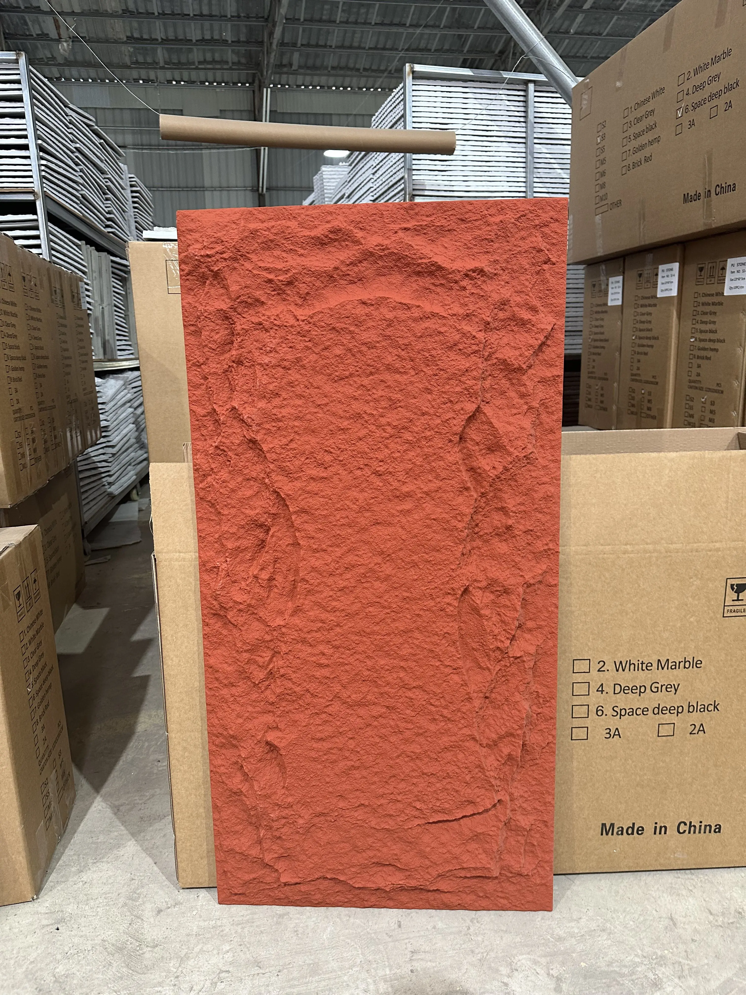 Factory sale PU faux stone panel interior and outdoor PU Wall board Polyurethane sheet