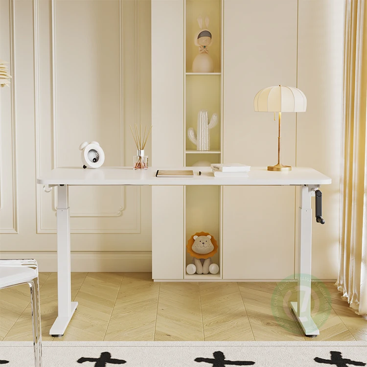 Ergonomic Metal Study Living Room Assemble Working Stations Wood Table Sit To Stand Computer Adjustable Height Office Desks