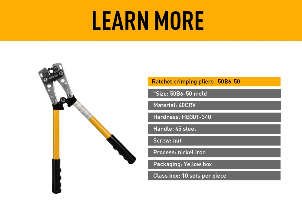 Portable Manual Crimping Pliers with Stripper and Cutter for Wire Cable Installation crimping tool for cable lugs